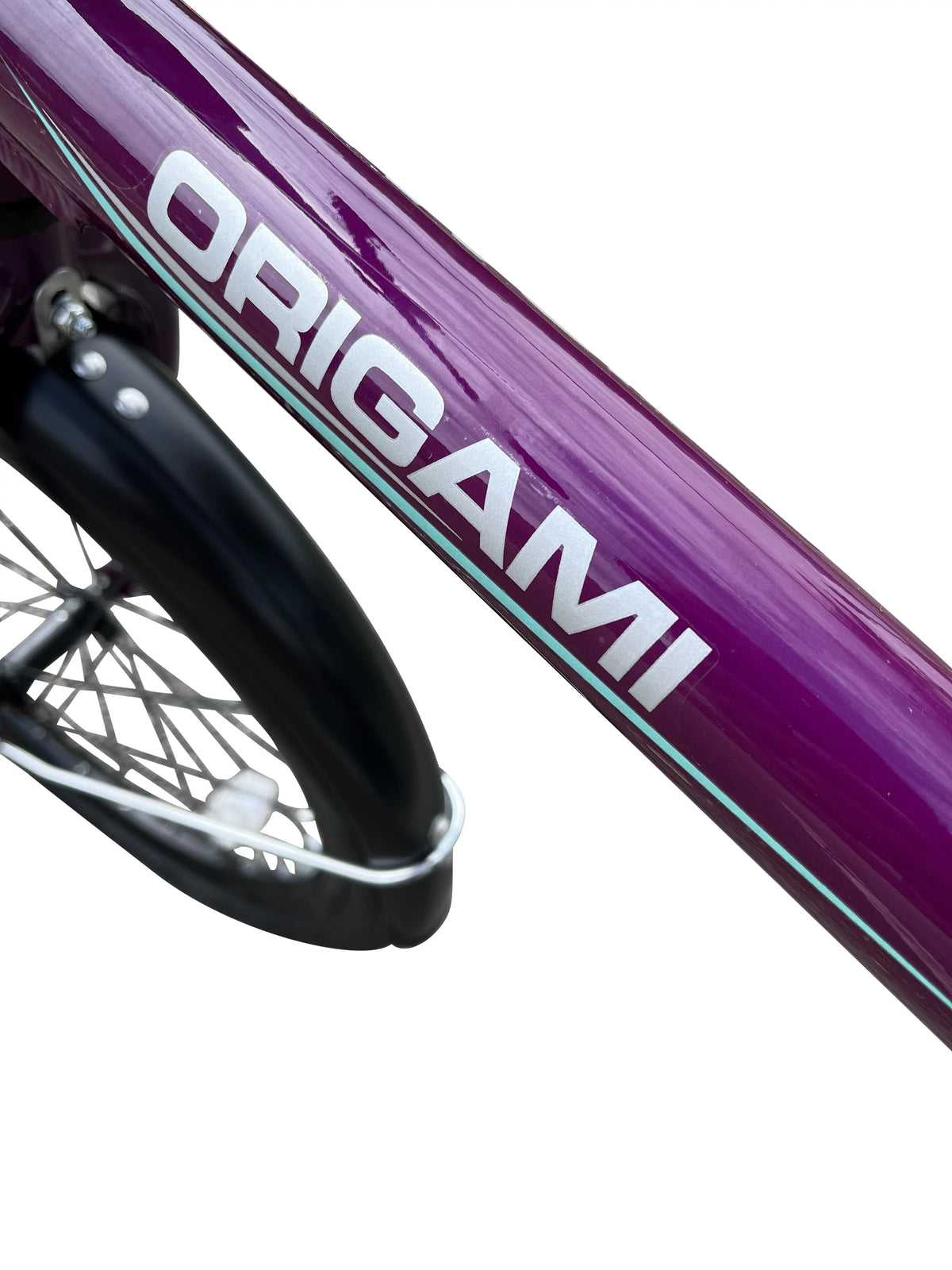 Purple Lightweight Aluminum Folding Bike K626