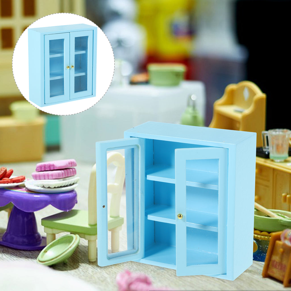 Wooden Miniature Cabinet Model Tiny House Ornament U190020