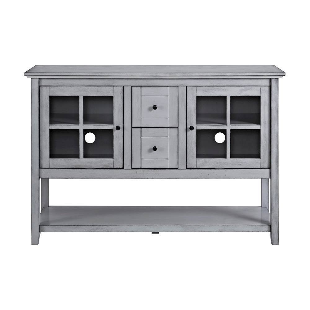 Aged Gray TV Cabinet W1755