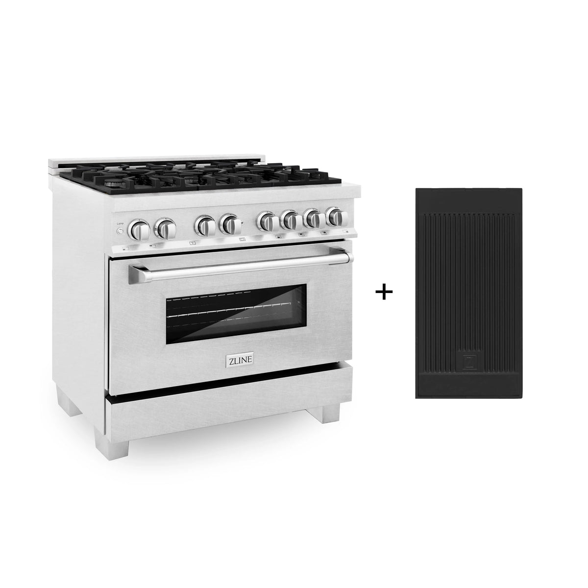 36 4.6 cu. ft. Gas Burner Electric Oven with Griddle Stainless Steel X880877