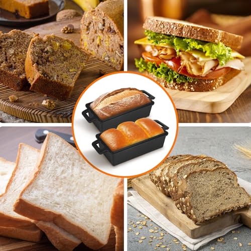 Cast Iron Loaf Pan with Lid - 2 Piece Set Non-Stick T22371