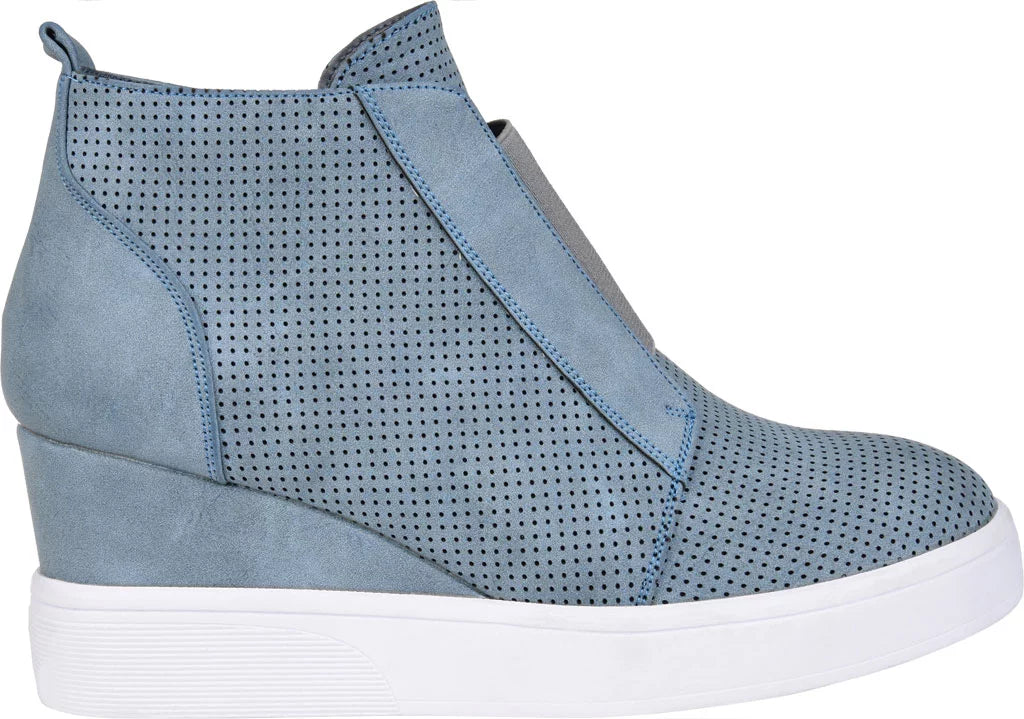 Womens Round Toe Wedge Sneakers F193348