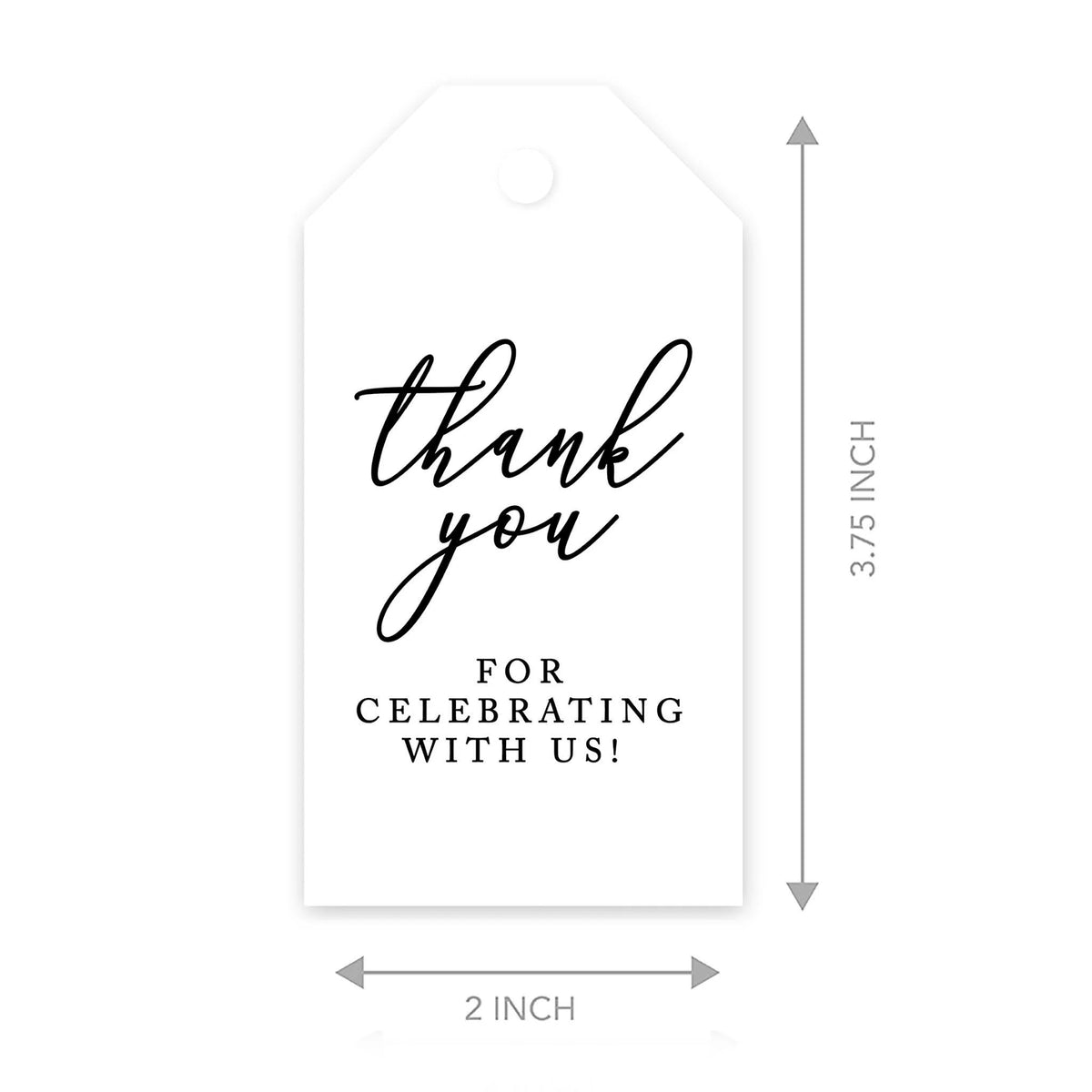 100-Pk Cardstock Gift Tags D34611
