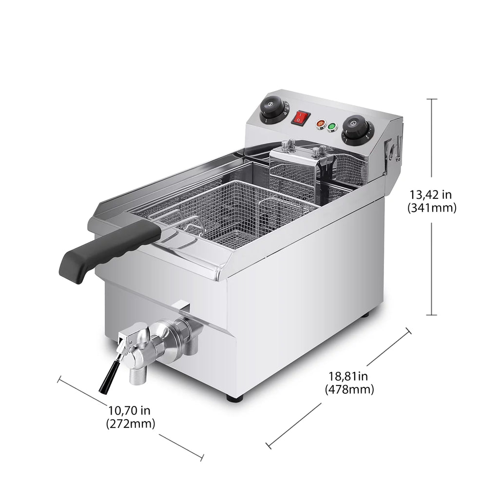 Commercial Electric Deep Fryer with Removable Basket I95943