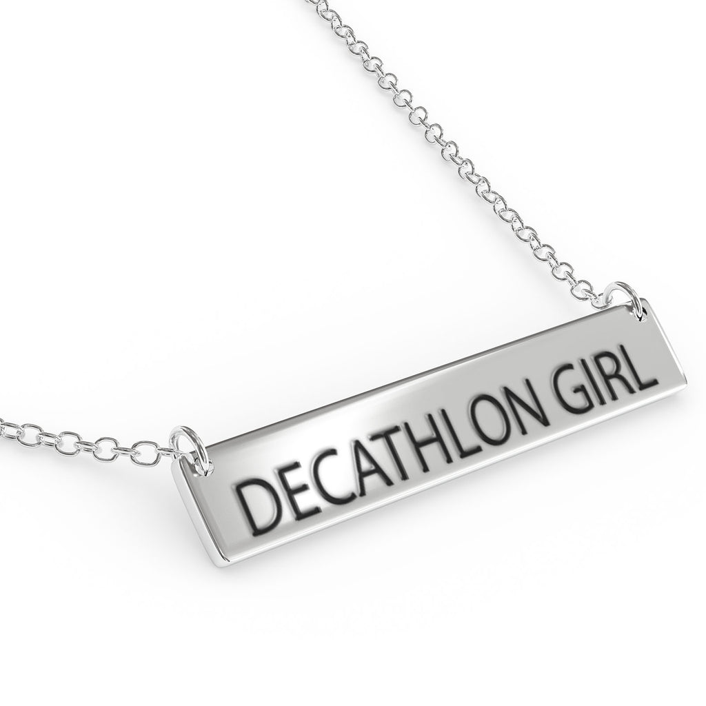 Sterling Silver Bar Pendant Necklace E99348