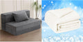 Gray Folding Sofa Bed with Pillow X438