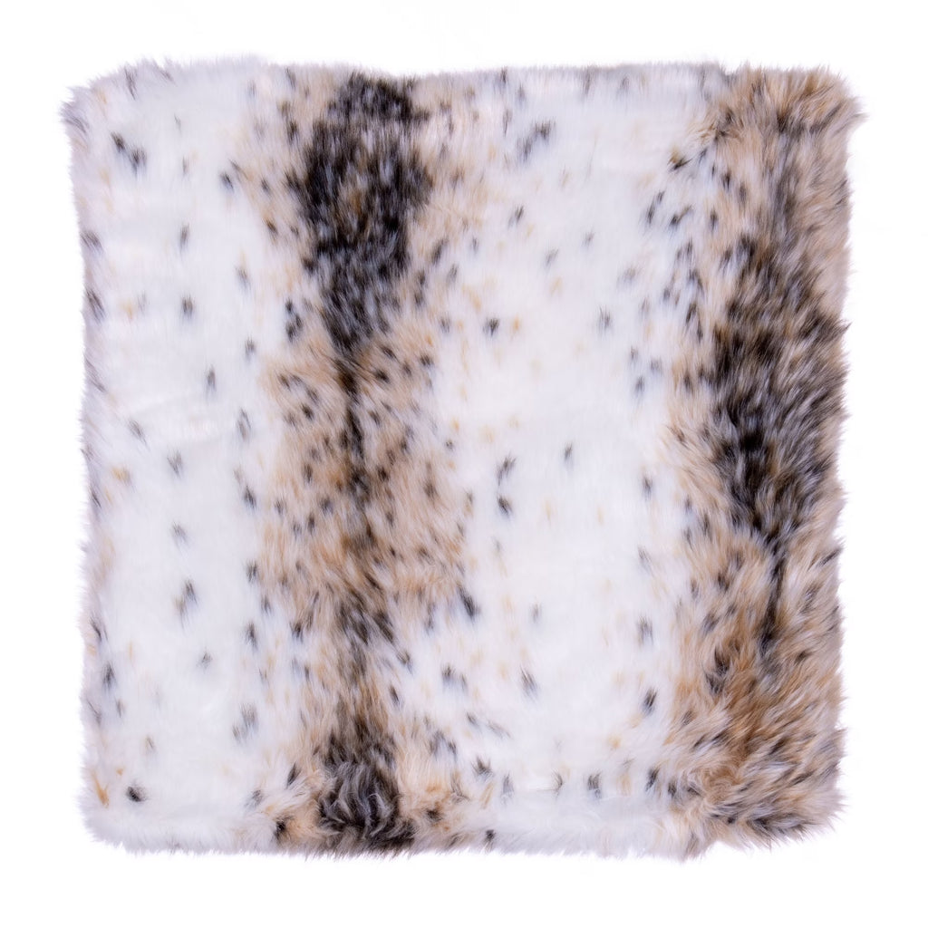18" x 18" Faux Fur Pillow with Zipper Closure X184