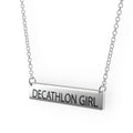 Sterling Silver Bar Pendant Necklace E99348