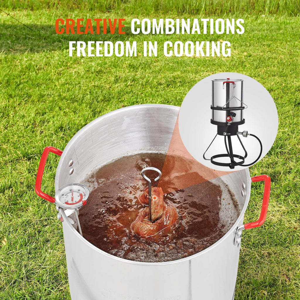 30 Qt Aluminum Turkey Fryer Stock Pot E727