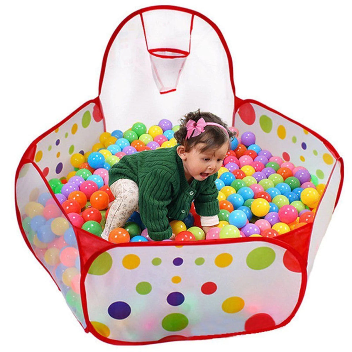 Baby Ball Pit Play Tent with Basketball Hoop M383