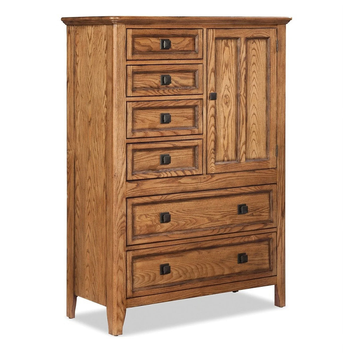 6 Drawer 1 Door Chest in Brushed Ash A4284