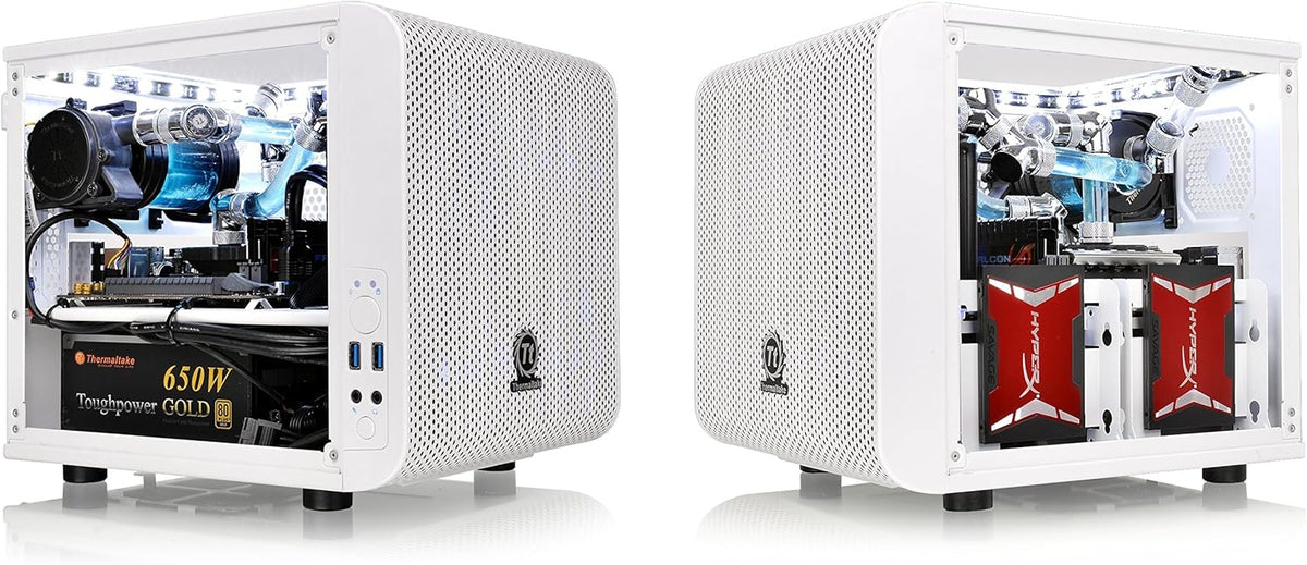 White Mini ITX Cube Computer Chassis E699