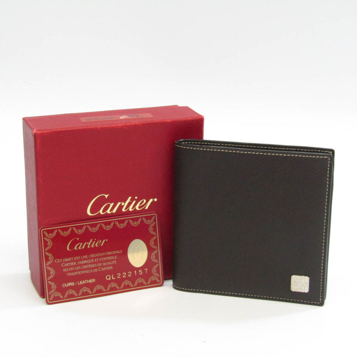 Dark Brown Leather Bi-Fold Wallet R8606