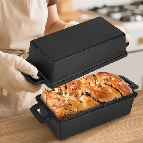 Cast Iron Loaf Pan with Lid - 2 Piece Set Non-Stick T22371