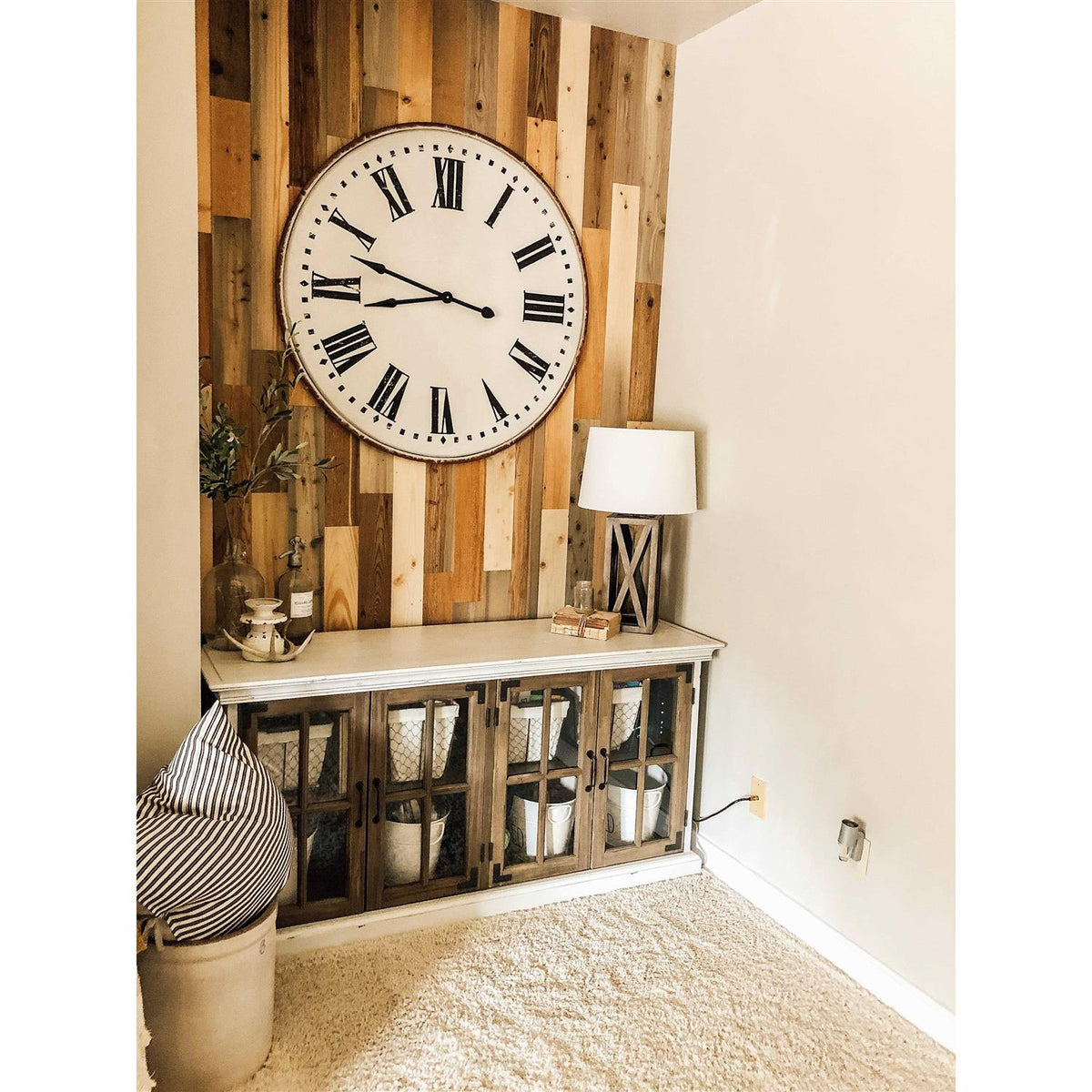 Reclaimed Wooden Wall Planks Peel and Stick P30668