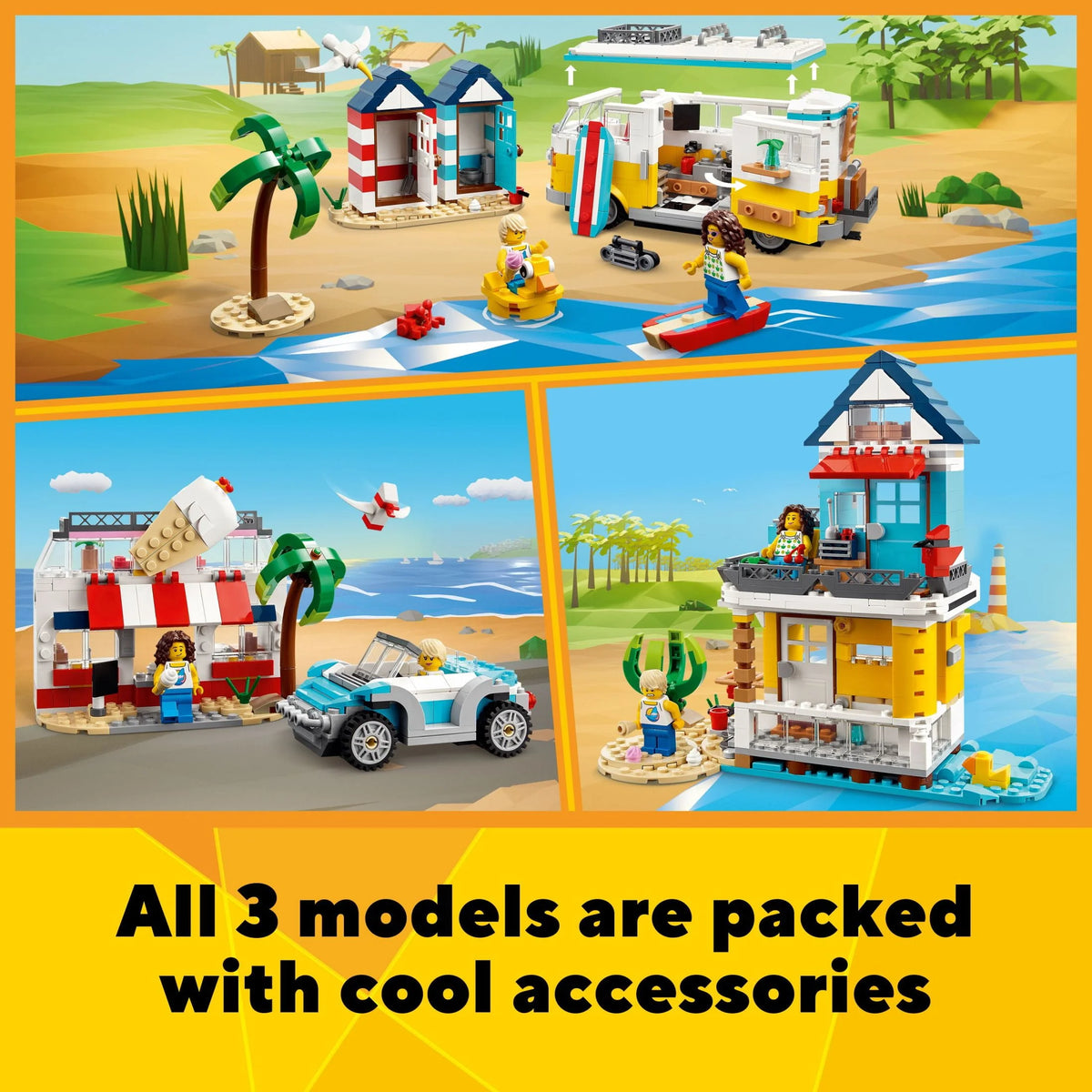 3 in 1 Beach Camper Van Building Kit W362