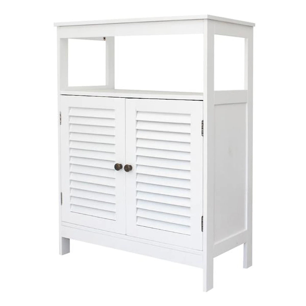 32 inch Wide Low Storage Cabinet in Distressed Grey I23121