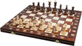 Handmade European Wooden Chess Set with 16 Inch Board and Hand Carved Chess Pieces Pack of 2 E23999