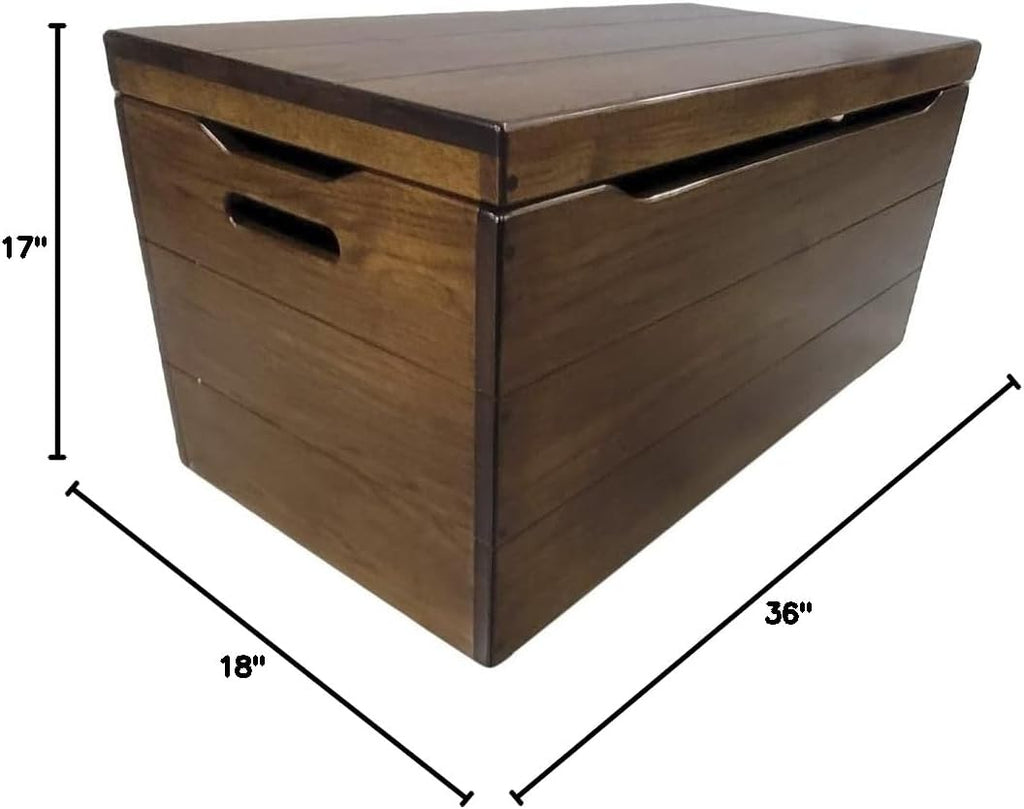36” Solid Wooden Storage Chest with Handles W418