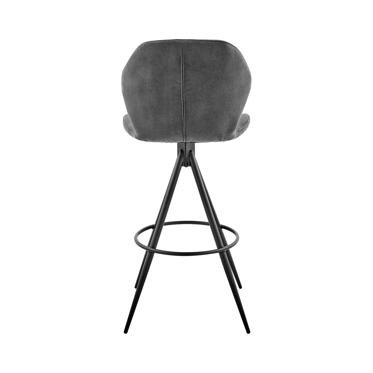 Charcoal Fabric Bar Stool C68927