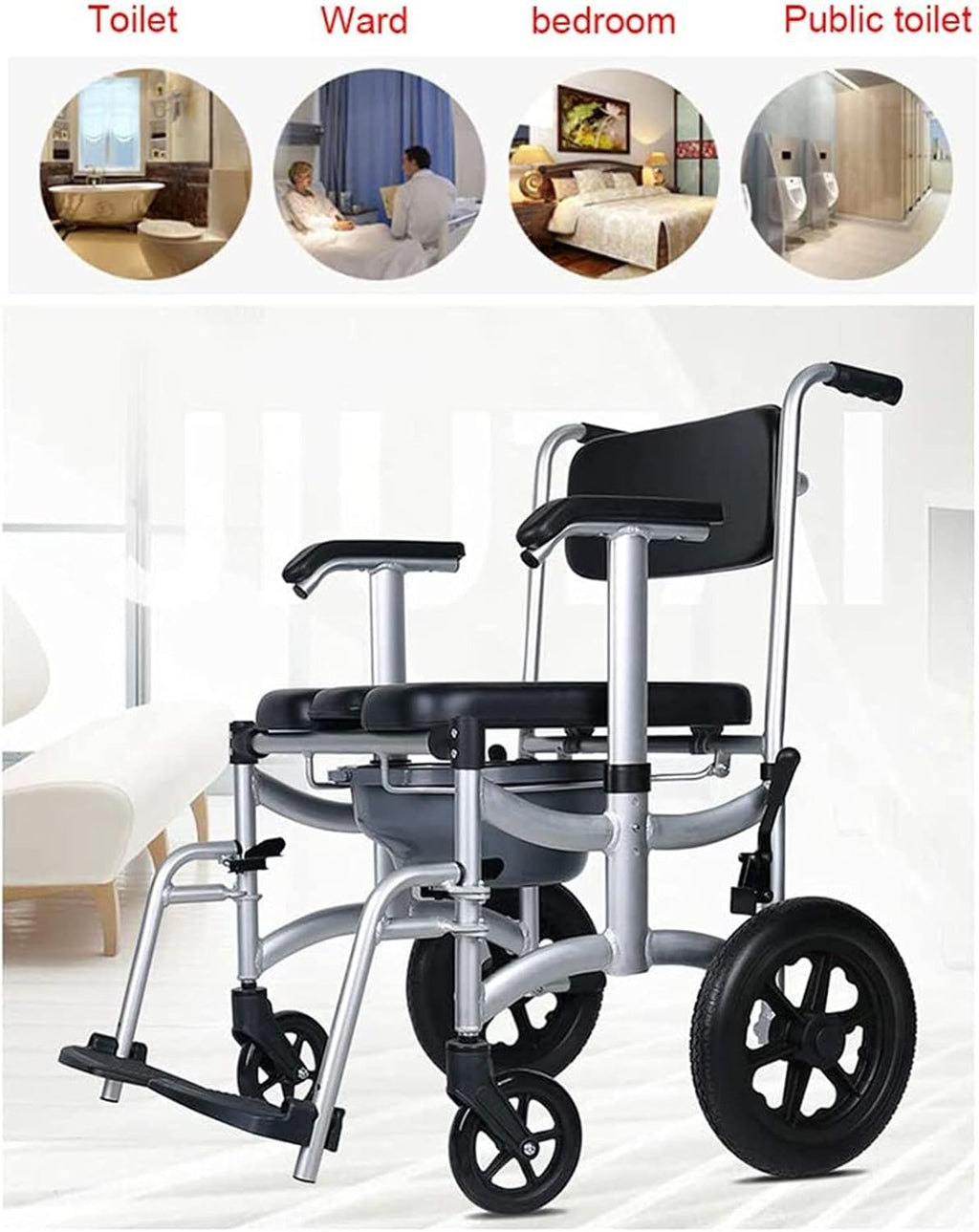 Folding Wheelchair Commode Toilet Chair Y697679