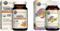 60 Tablets Turmeric & 60 Tablets Whole Food Multivitamin Z747