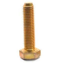 3/8 inch-16 x 5 inch Coarse Thread Grade 8 Hex Cap Screw Yellow Zinc Plated Pk 25 G358724