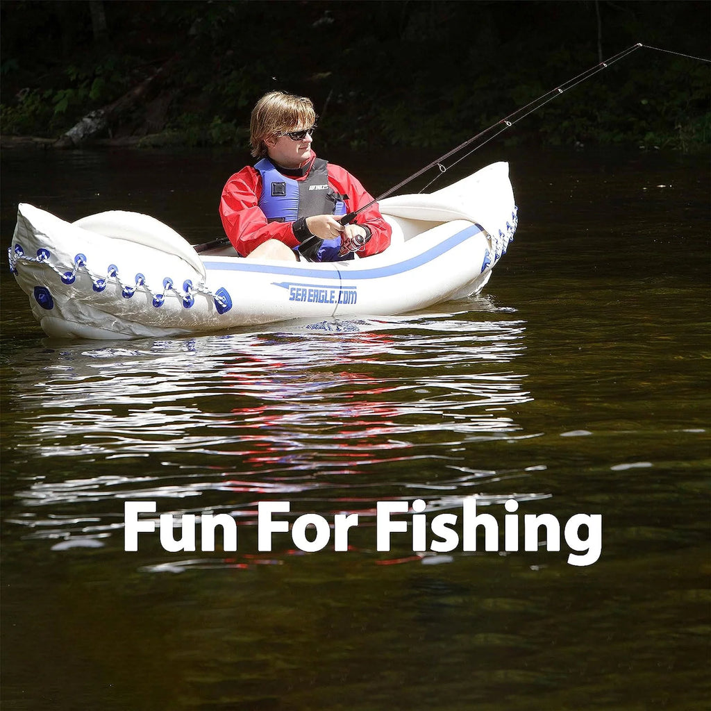 3 Person Inflatable Kayak Canoe with Paddles D544