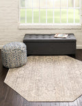 Octagon Gray Medium Rug Y822735