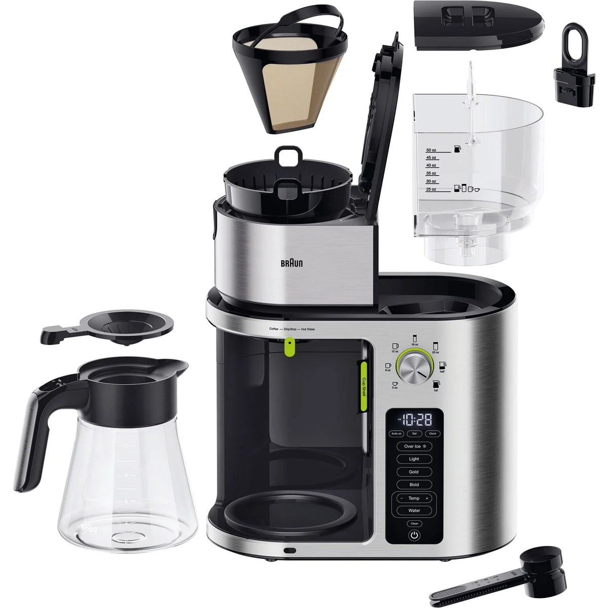 Stainless Steel 10 Cup Drip Coffee Maker F2796