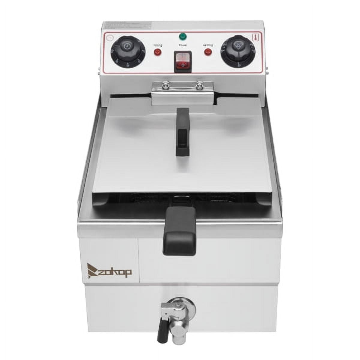 Stainless Steel Faucet Single Tank Deep Fryer 1700W U337