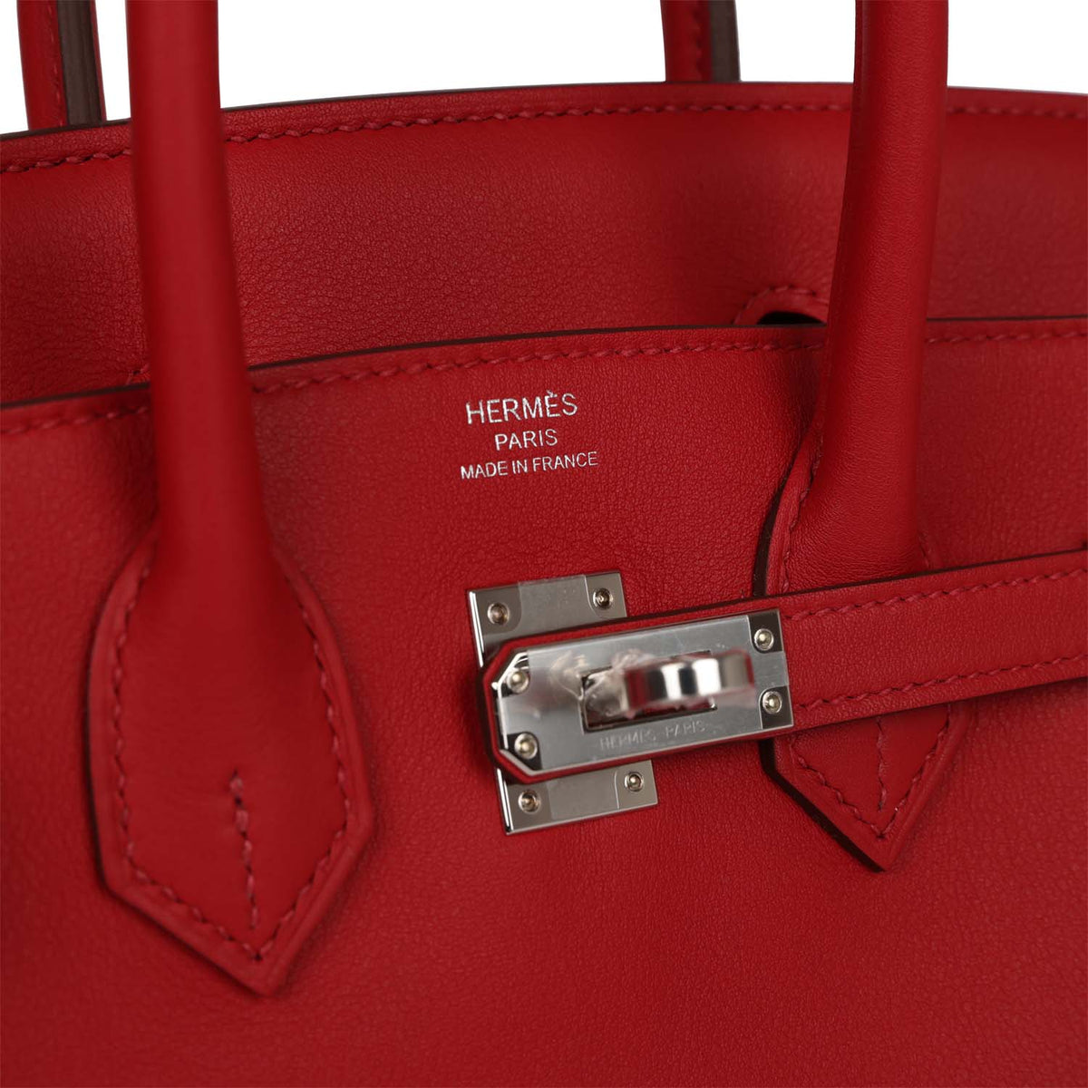 Rouge Piment Swift Leather Handbag A8364