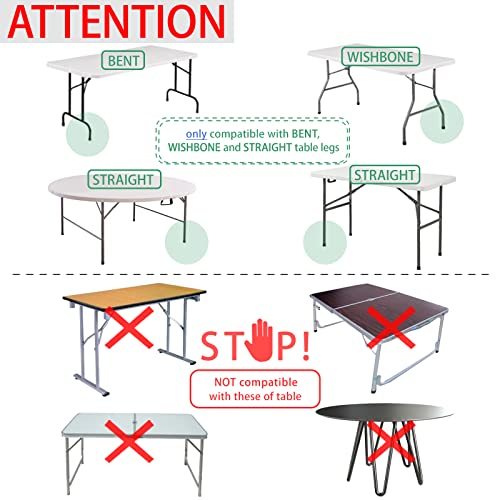 4-Pack Adjustable Folding Table Leg Extenders E964092