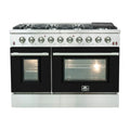 48 Inch Freestanding Gas Range in Black S1657