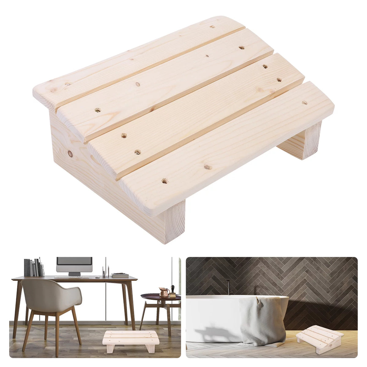 Wooden Foot Rest Stool H299923