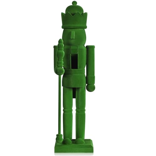 Flocked Christmas Nutcracker Figure A36691
