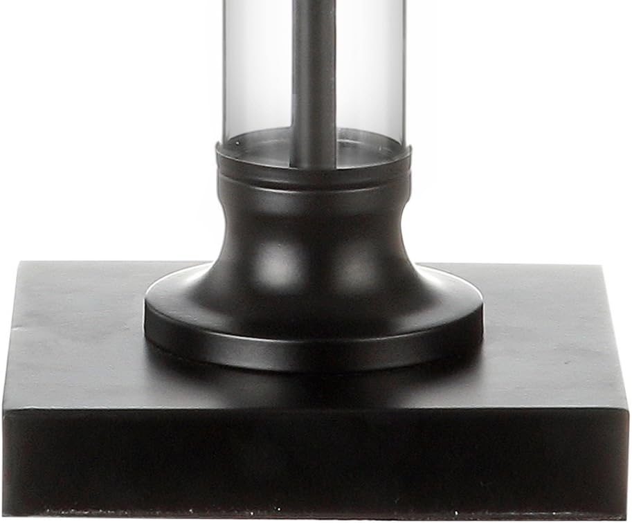 Black/Clear Glass and Metal LED Table Lamp Set of 2 J52494