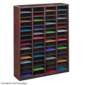 Cherry Wood Literature Organizers - 60 Compartments Q1088