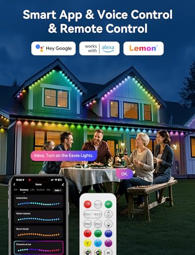 Permanent Outdoor Lights with DIY Colors J47401