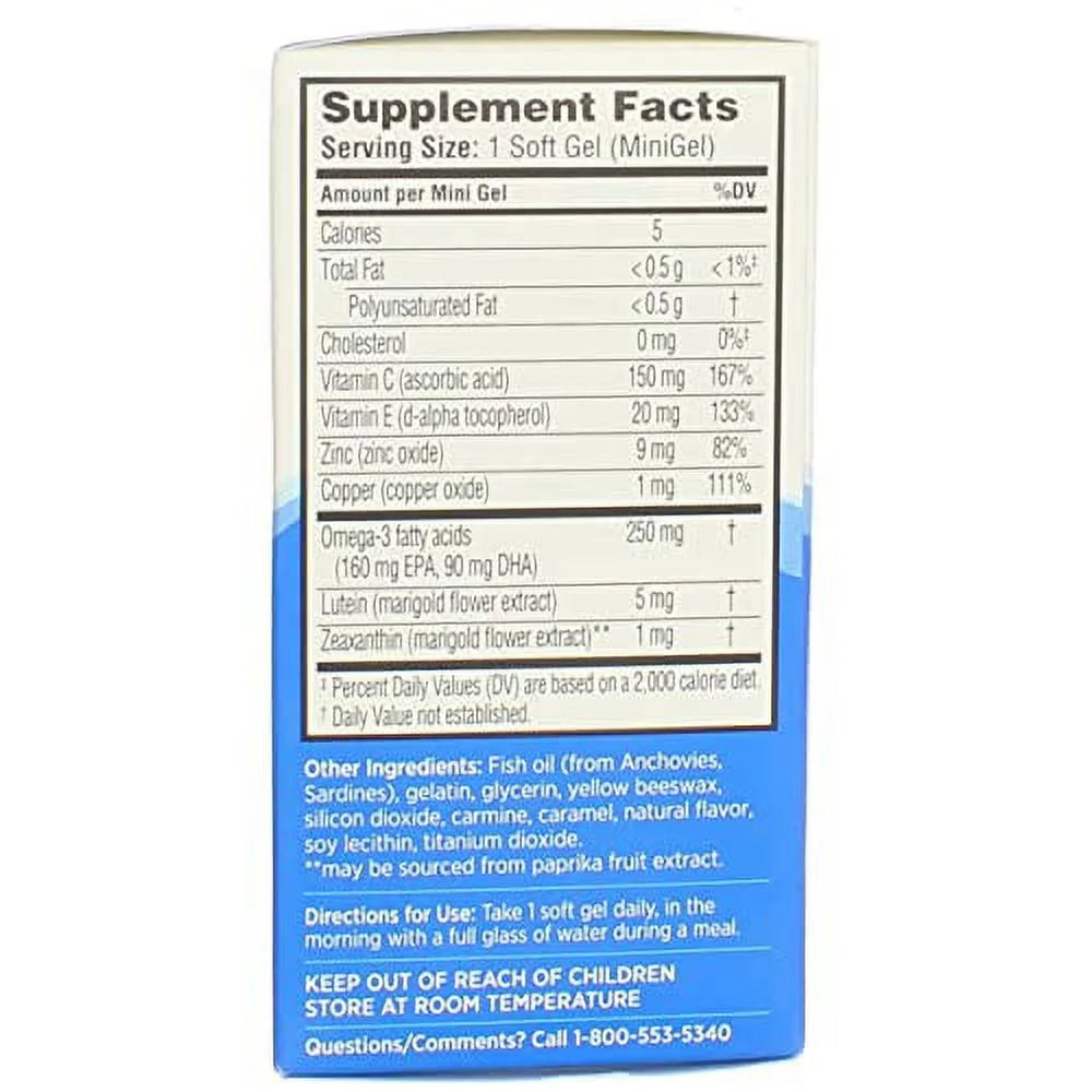 50 ea Pack of 4 Eye Vitamin Softgels C3503