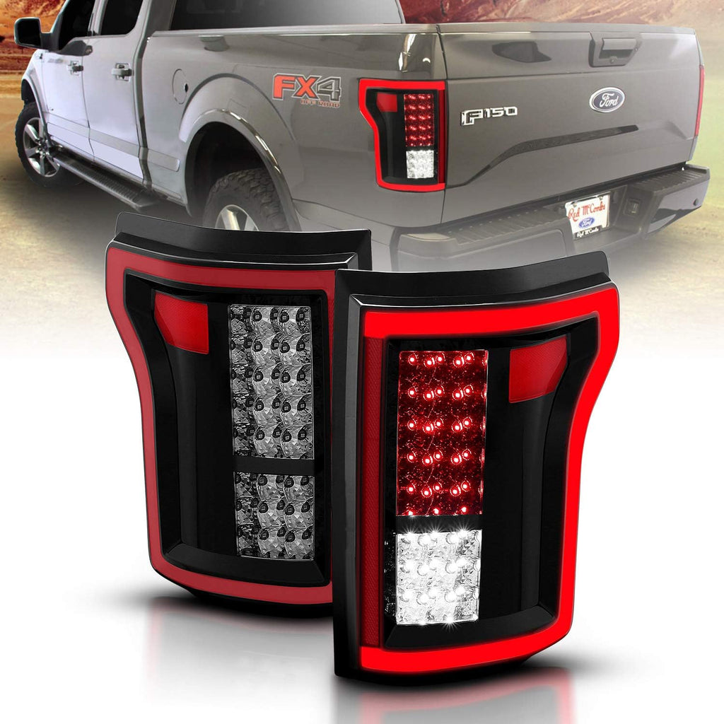 Full LED Dark Black Tail Lights Assembly Pair T963981