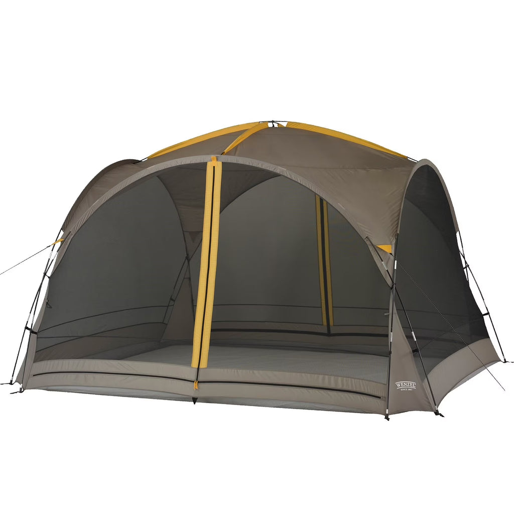 Gray 2-Door Screen House with Mesh Walls and Rainfly H168705