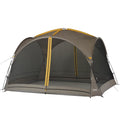 Gray 2-Door Screen House with Mesh Walls and Rainfly H168705