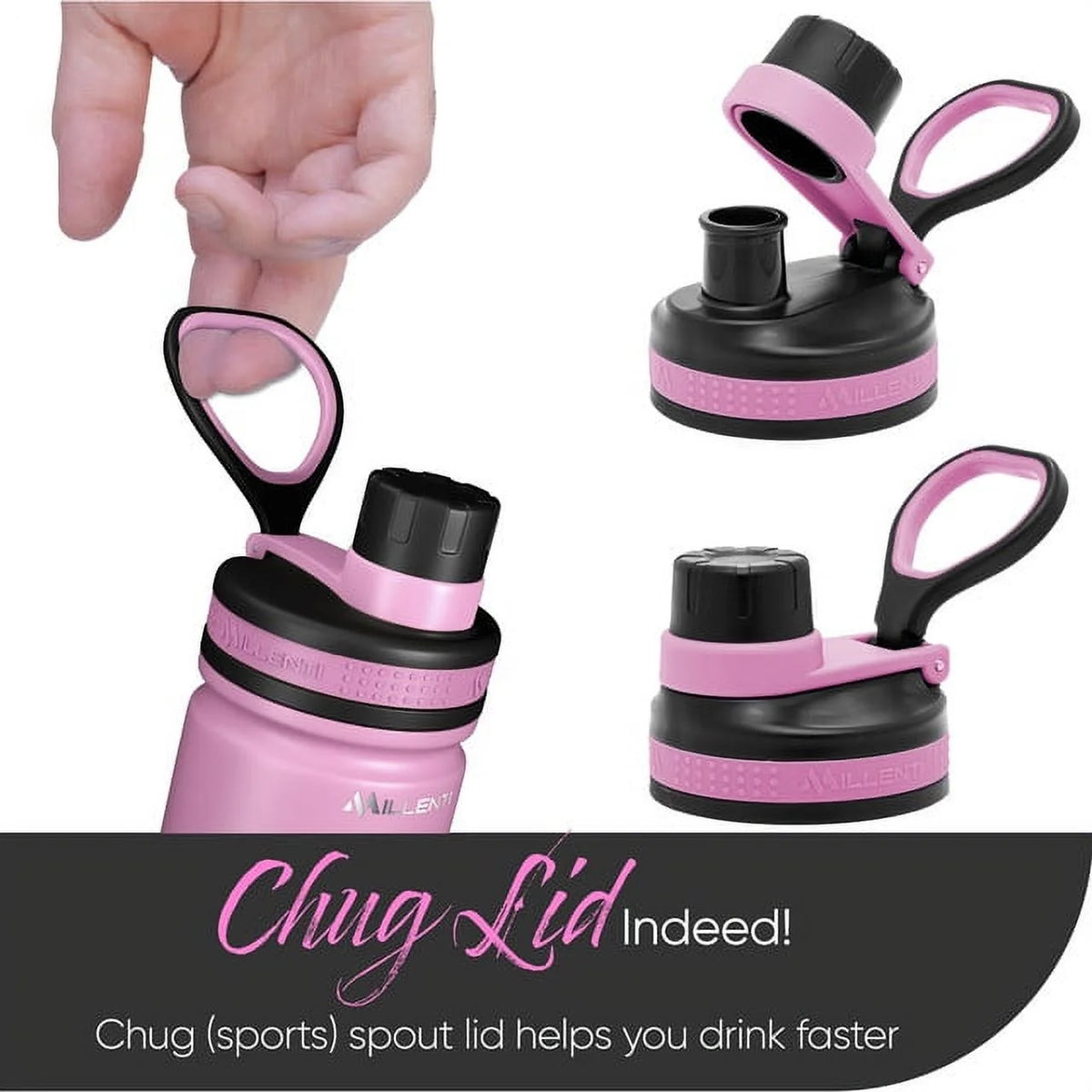 Pink 26oz Vacuum Insulated Stainless Steel Water Bottle J26250