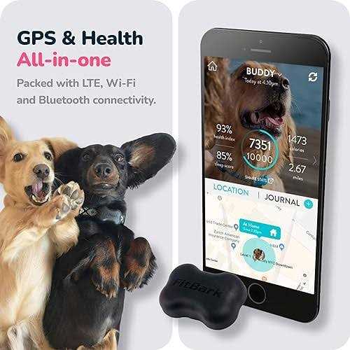 GPS Dog Tracker Health & Location Pet Tracking Collar Device L581712