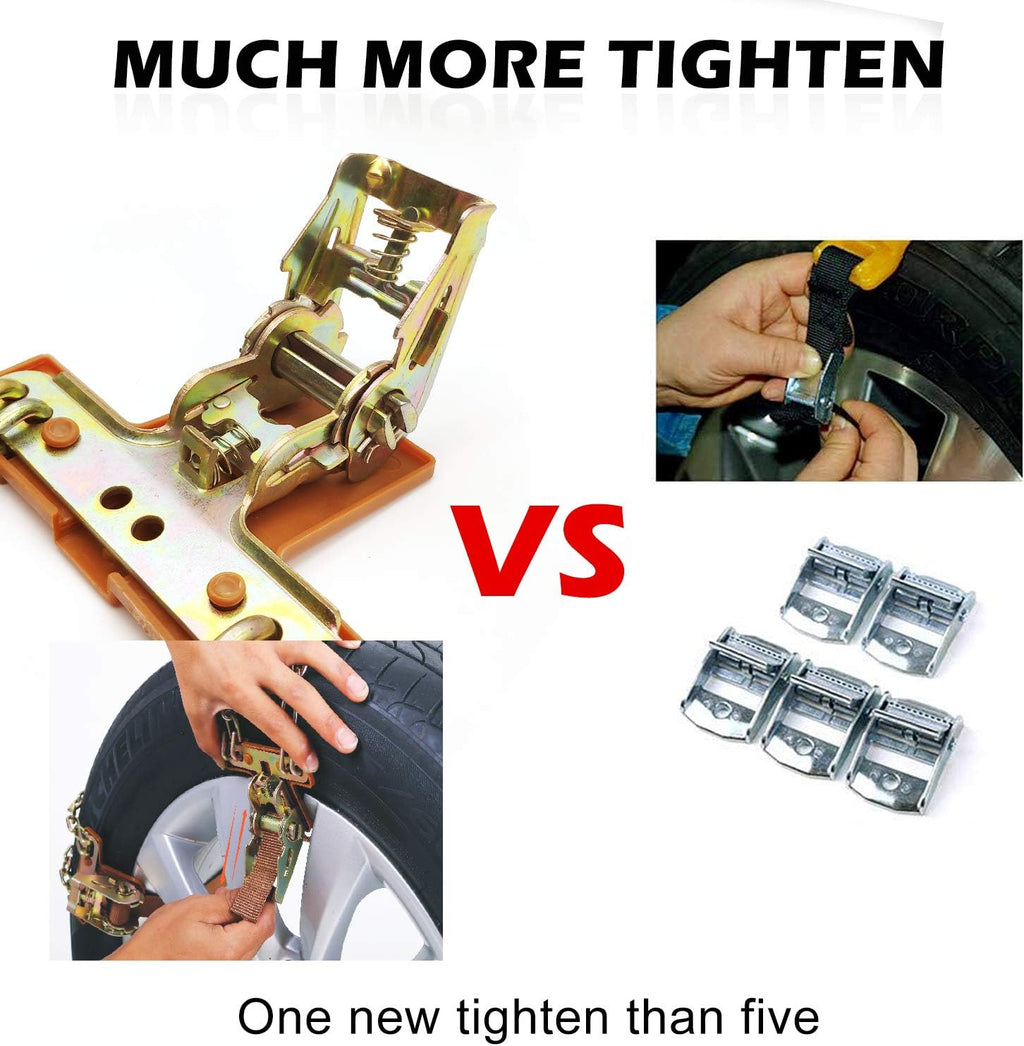 Tire Chains 6 PCS Adjustable Lock Y1391