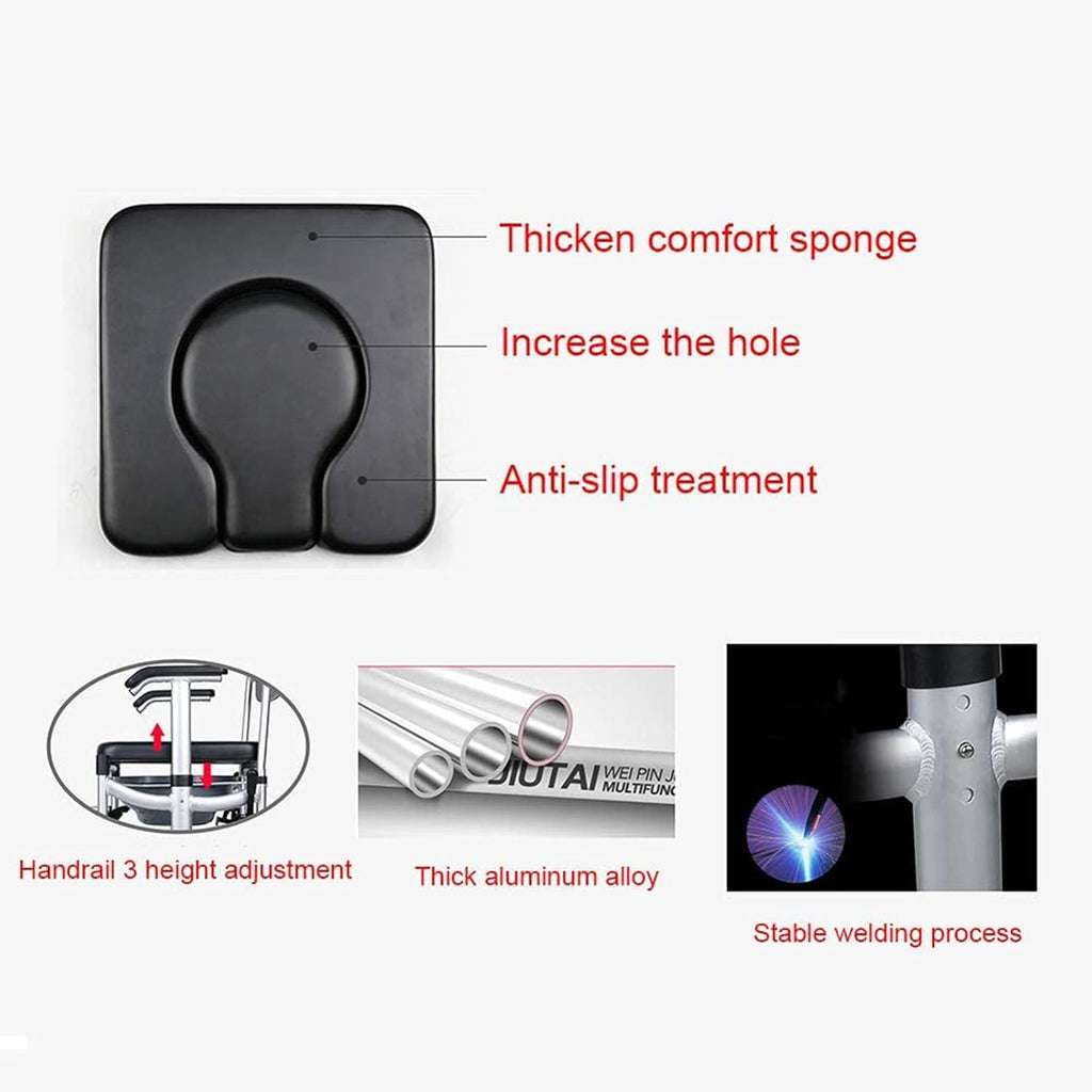 Folding Wheelchair Commode Toilet Chair Y697679