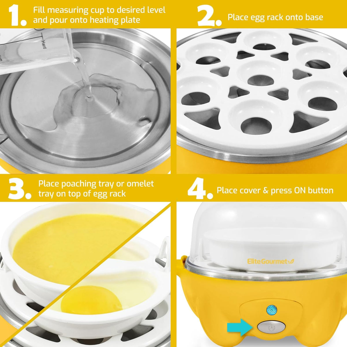 Yellow 7 Egg Cooker M769