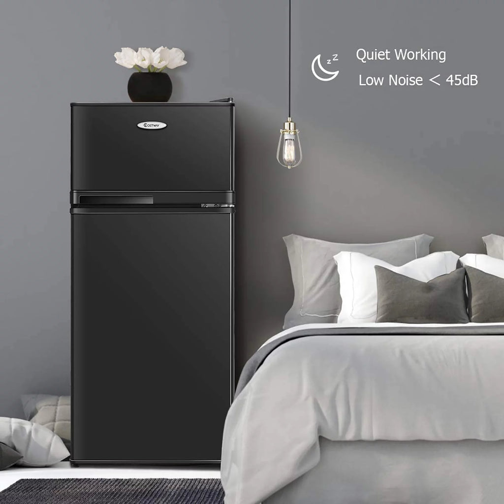 2 Doors 3.4 cu ft. Compact Mini Refrigerator Freezer Z258894