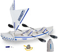 3 Person Inflatable Kayak Canoe with Paddles D544